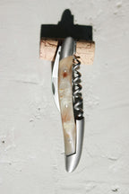 Forge De Laguiole Sommelier Aubrac Horn med sateng stål