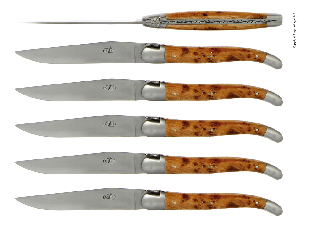 Forge De Laguiole einer-håndtak - Satengmatt rustfritt stålblad