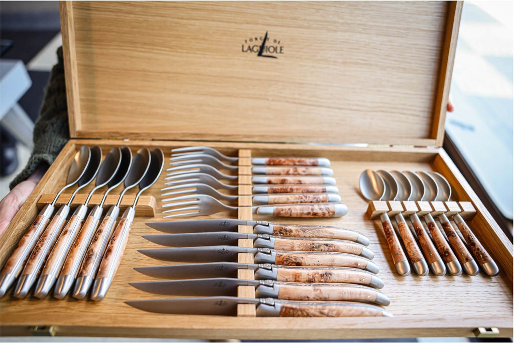 Forge De Laguiole einer-håndtak - Satengmatt rustfritt stålblad