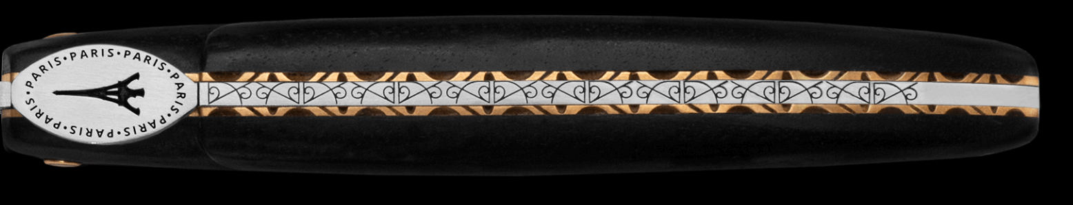 Laguiole En Aubrac - ORIGINE TOUR EIFFEL - Lommekniv med håndtak i ibenholt