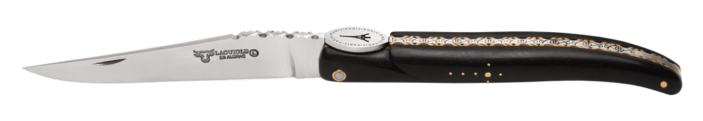 Laguiole En Aubrac - ORIGINE TOUR EIFFEL - Lommekniv med håndtak i ibenholt