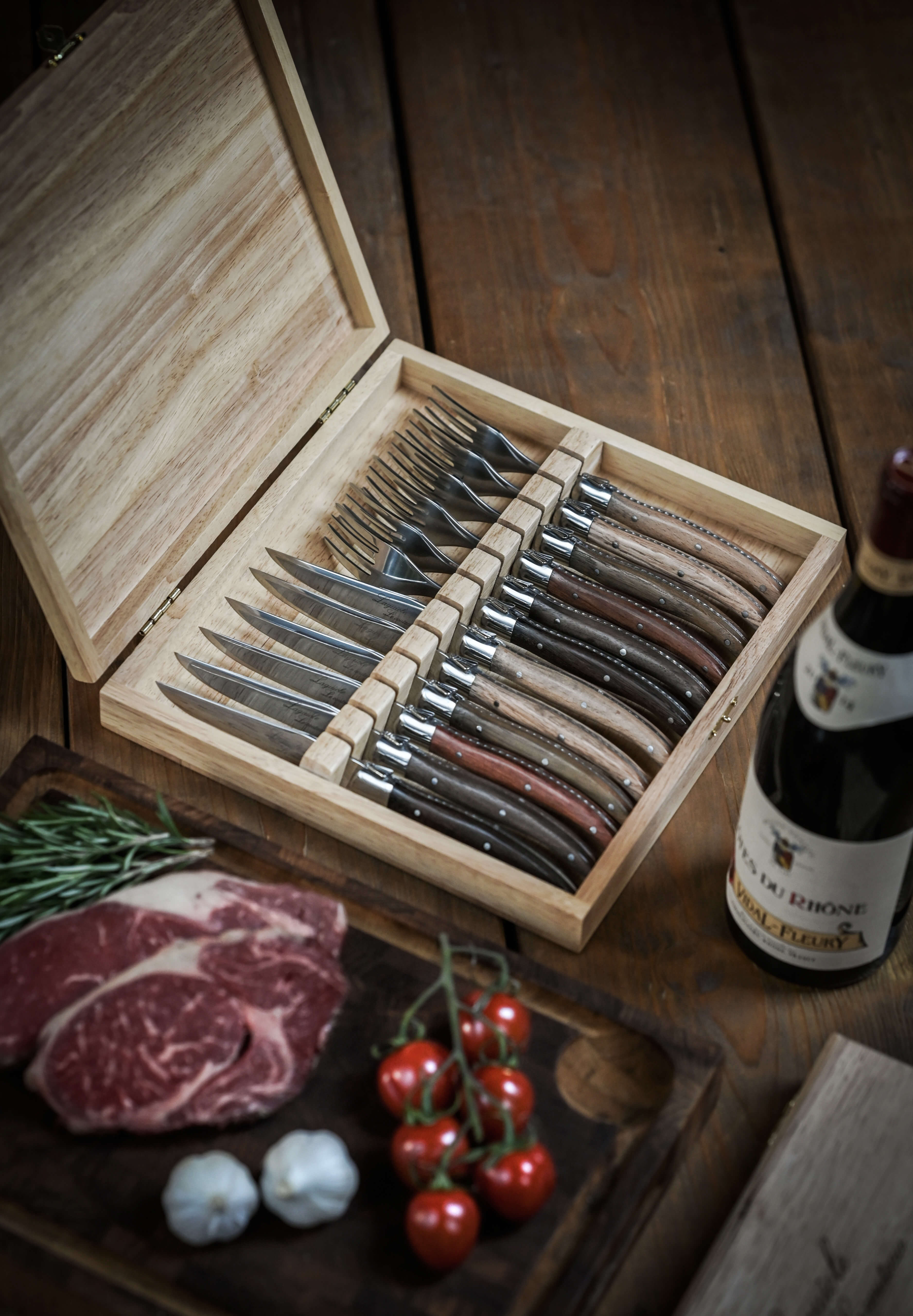  Laguiole Le couteau - 6 kniver og gafler