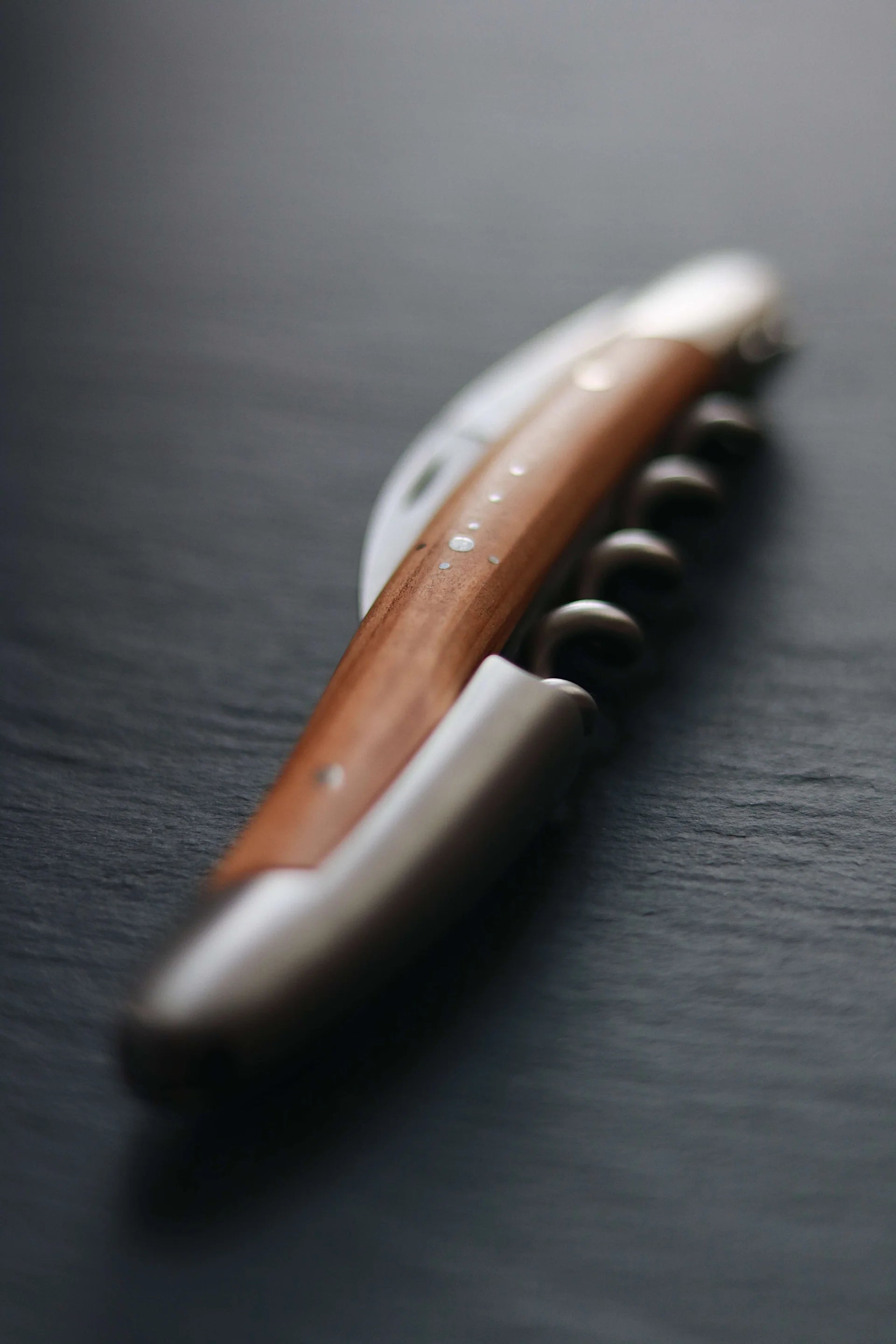 Gavesett - Oliventre - Sommelier-vinåpner og foldekniv - Forge De Laguiole