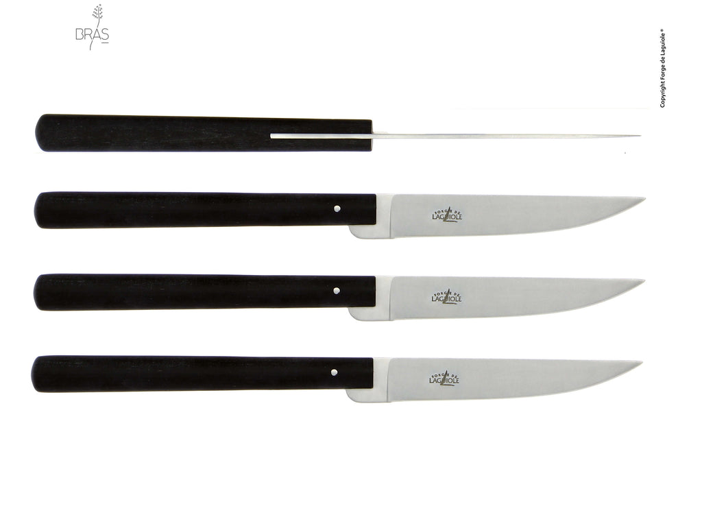 Forge De Laguiole sett med biffkniver - Design av Michel og Sebastian Bras.