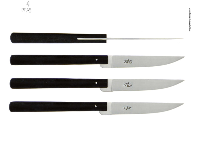 Forge De Laguiole sett med biffkniver - Design av Michel og Sebastian Bras.