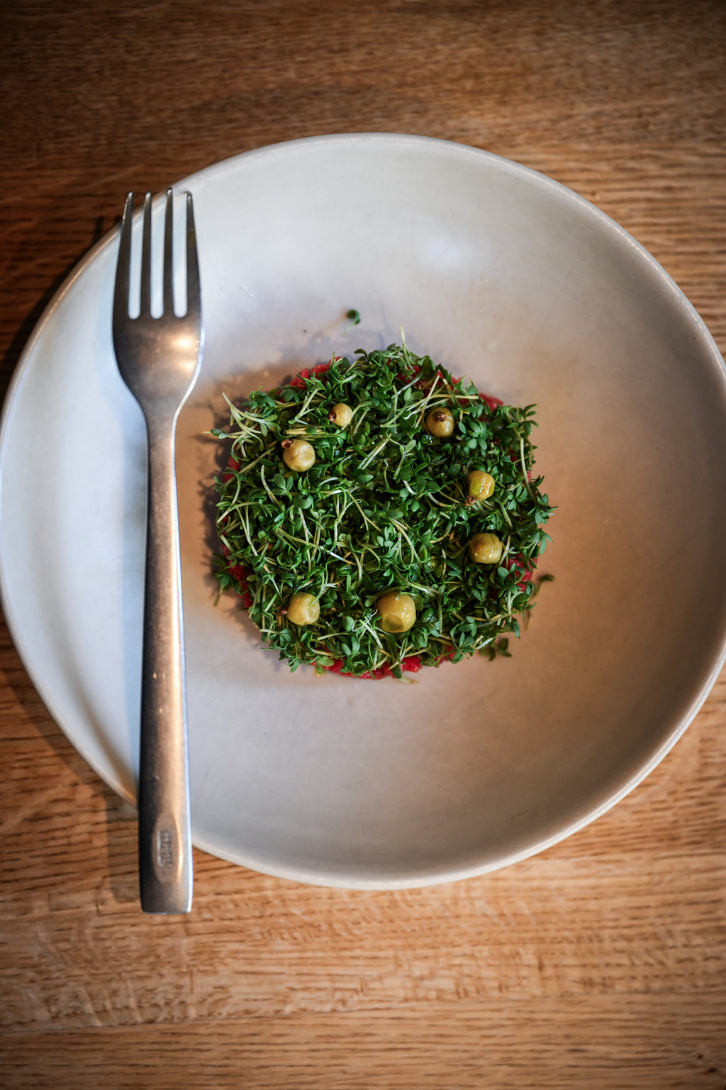 Table Noir - Barr-bestikk med steinvasket overflate