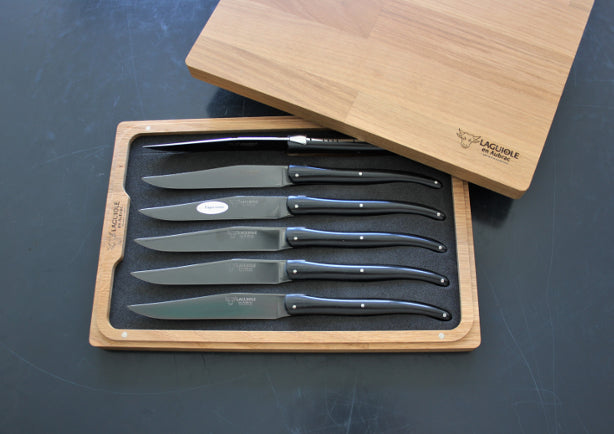  Laguiole En Aubrac kniver i svart paperstone