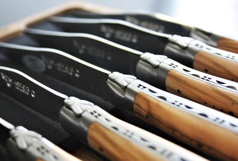 Laguiole En Aubrac Olive Wood Steak Kniver