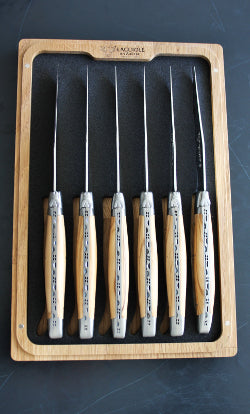 Laguiole En Aubrac Olive Wood Steak Kniver
