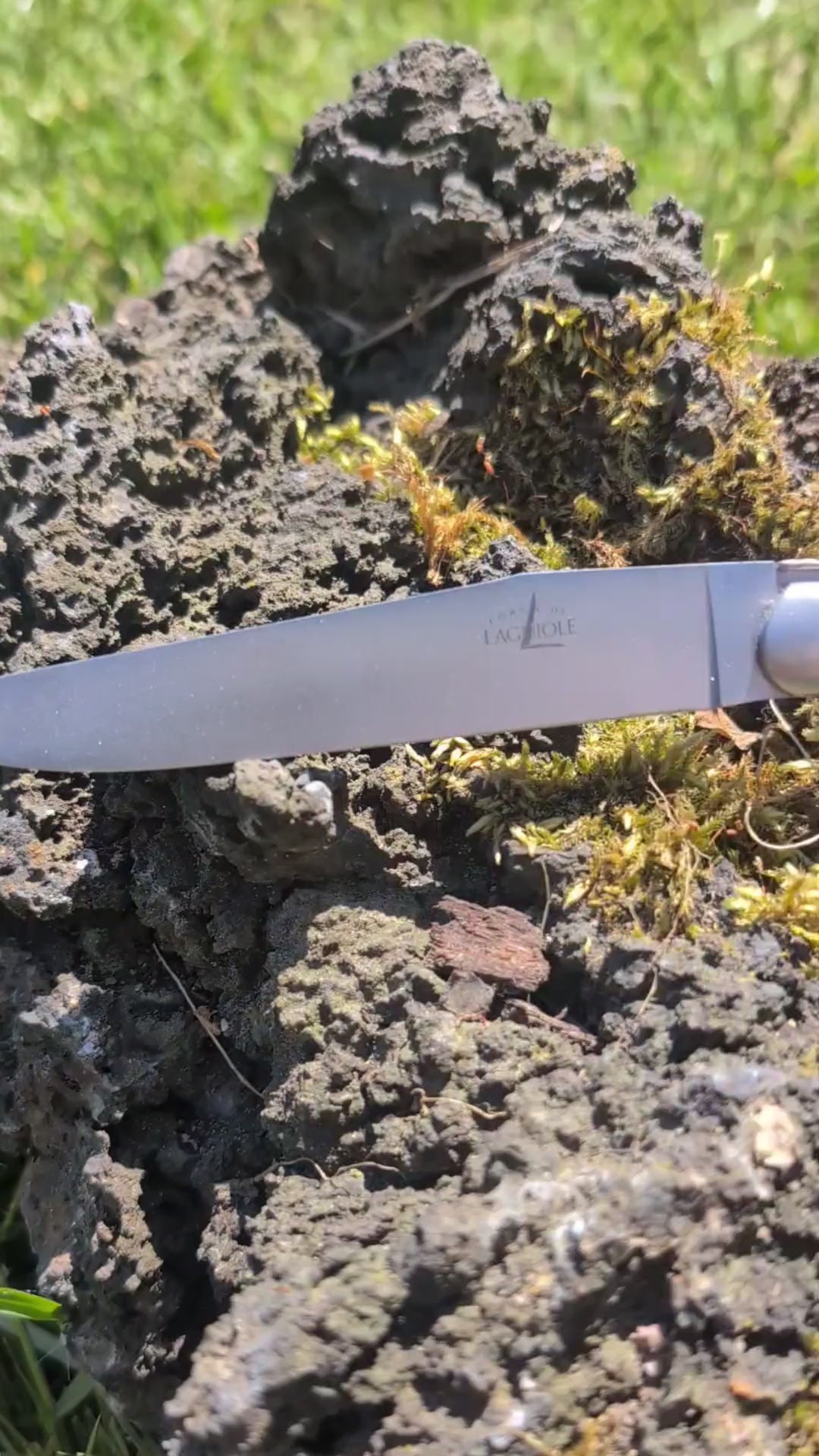 Forge De Laguiole kniver med håndtak i oliventre