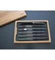 12 stk. Laguiole kniver (Sort Paperstone)